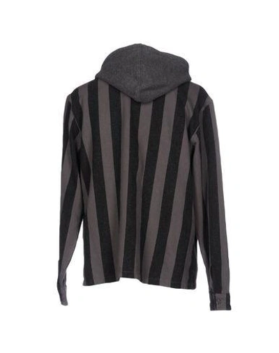 Shop Stussy Striped Shirt In Grey