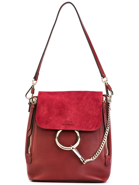 chloe faye backpack red