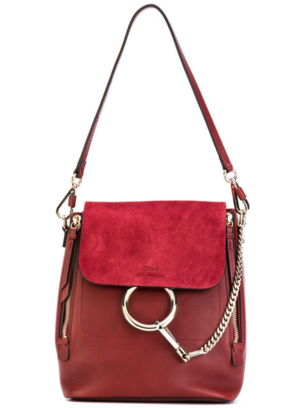 chloe mini faye backpack Chlo Brown Style Number Chloe Mini Fae Leather Backpack