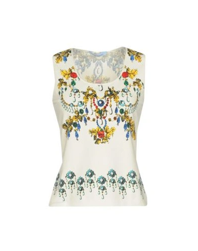 Blumarine Top In Ivory