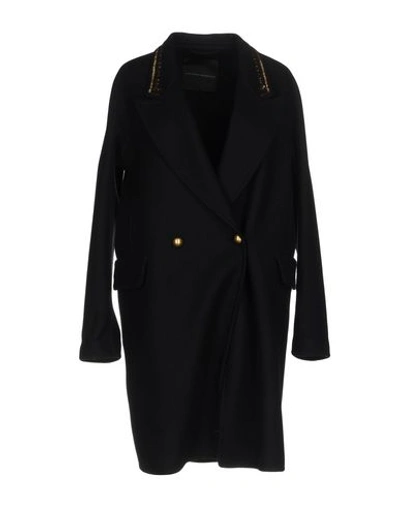 Ermanno Scervino Coats In Dark Blue