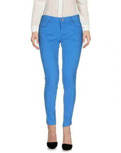 Pinko Casual Pants In Pastel Blue