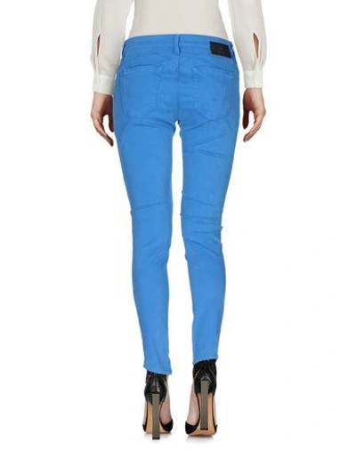 Shop Pinko Casual Pants In Pastel Blue