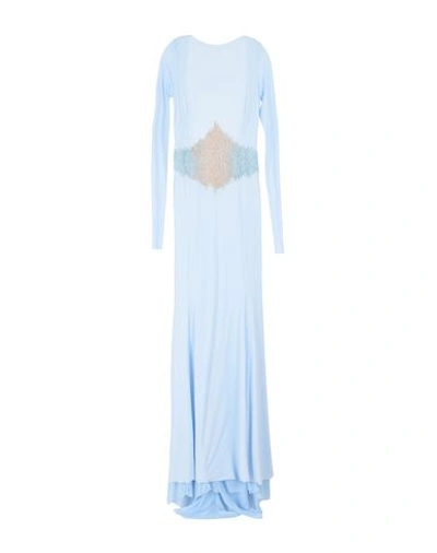 Francesca Piccini Long Dresses In Sky Blue