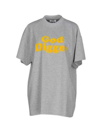 Gcds T-shirt In Grey