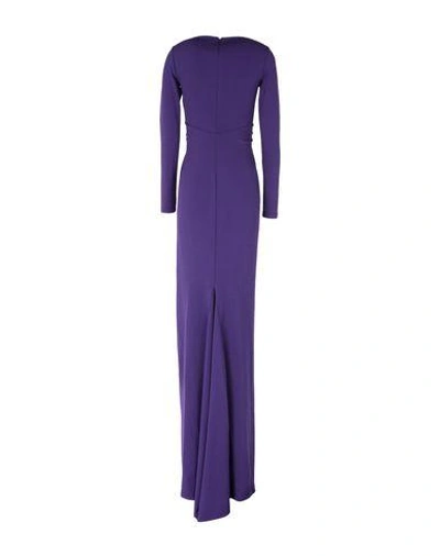 Shop Michael Kors Long Dresses In Purple