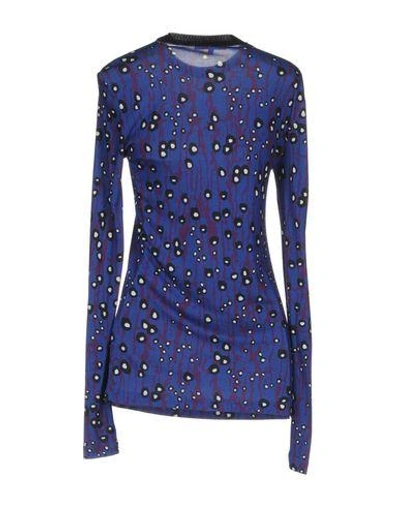 Shop Carven T-shirts In Blue