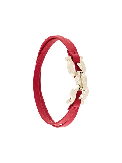 Ferragamo Gancio Bracelet In Red