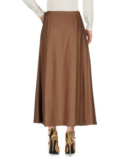 Shop Barena Venezia Long Skirt In Brown