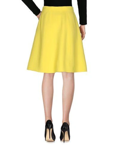 Shop Ermanno Scervino Woman Midi Skirt Yellow Size 6 Virgin Wool