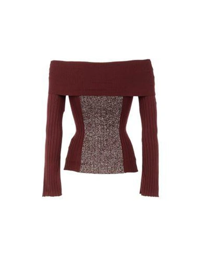 Shop Pinko Turtleneck In Maroon