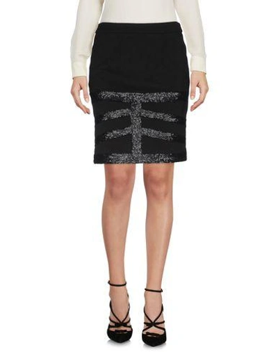 Shop Blumarine Knee Length Skirt In Black
