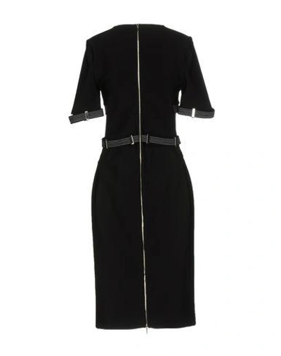 Shop Mugler Knee-length Dress In Black