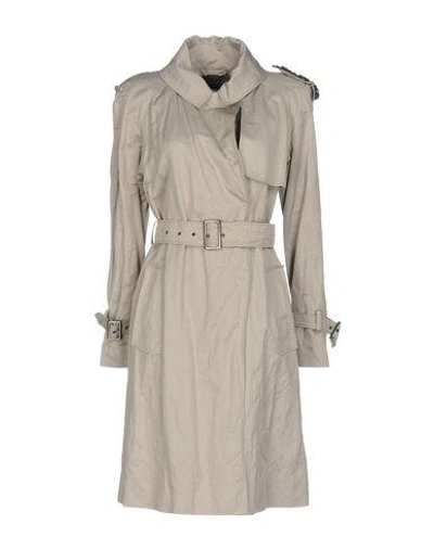 Shop Alberta Ferretti Overcoats In Grey