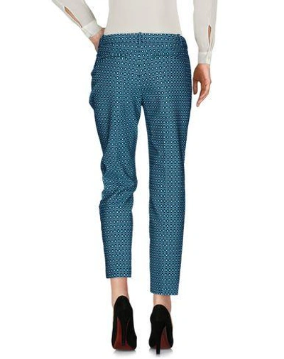 Shop Pinko Casual Pants In Turquoise