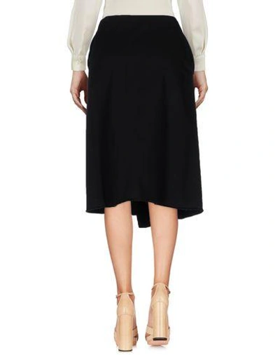 Shop Barena Venezia Knee Length Skirt In Black