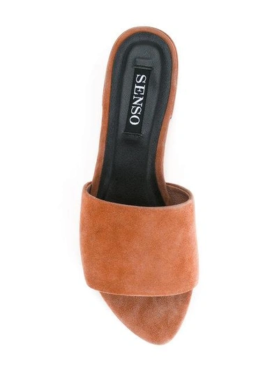 Shop Senso Zulu Slip-on Sandals In Brown