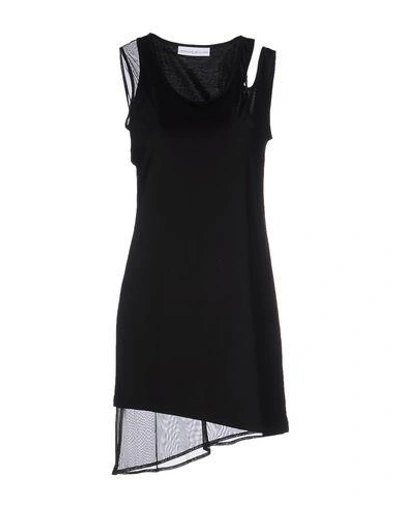 Wanda Nylon Short Dresses In Black