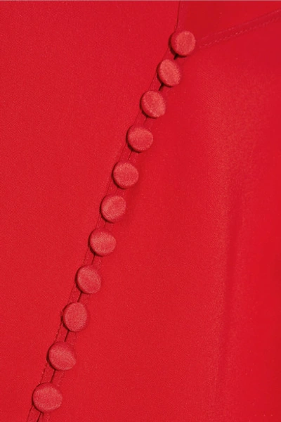 Shop Antonio Berardi Cutout Embellished Stretch-cady Gown