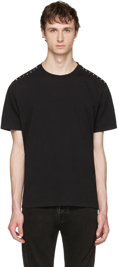 Shop Valentino Black 'rockstud Untitled' 09 T-shirt