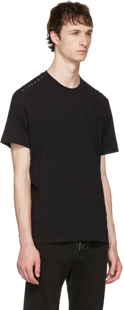 Shop Valentino Black 'rockstud Untitled' 09 T-shirt