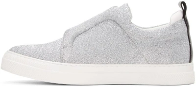 Shop Pierre Hardy Silver And Black Slider Sneakers In Silver/black