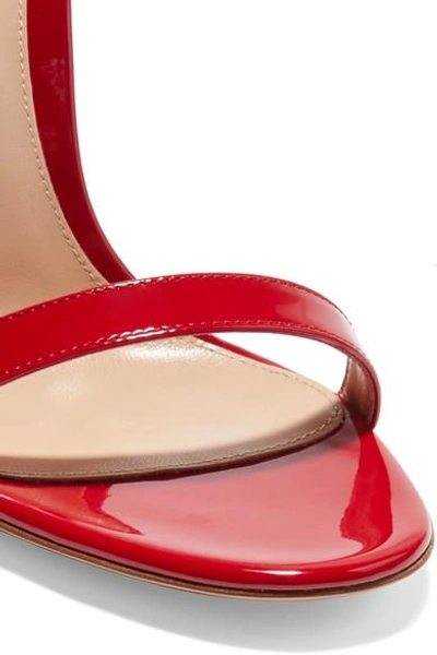 Shop Gianvito Rossi Portofino 110 Patent-leather Sandals