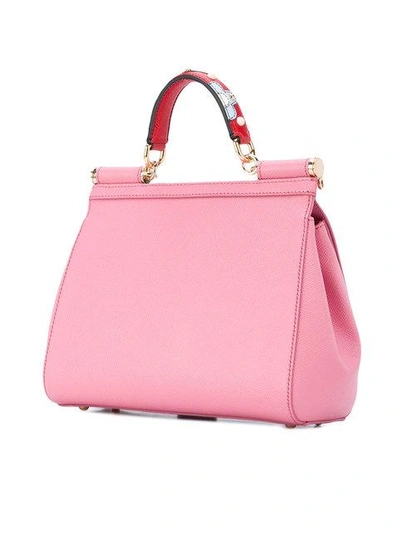 Shop Dolce & Gabbana Kleine 'sicily' Handtasche - Rosa In Pink
