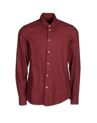 Shop Barena Venezia Checked Shirt In Red