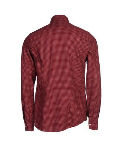 Shop Barena Venezia Checked Shirt In Red