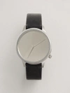 Frank + Oak Komono Estelle Mirror Watch in Black/Silver Metal,98789