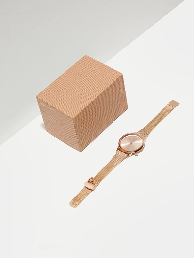 Shop Frank + Oak Komono Estelle Royale Watch In Rose Gold Metal