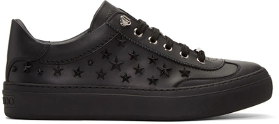 Jimmy Choo Black Stars Ace Sneakers
