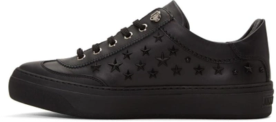 Shop Jimmy Choo Black Stars Ace Sneakers