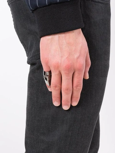 Shop Vivienne Westwood Armour Knuckle Ring - Metallic
