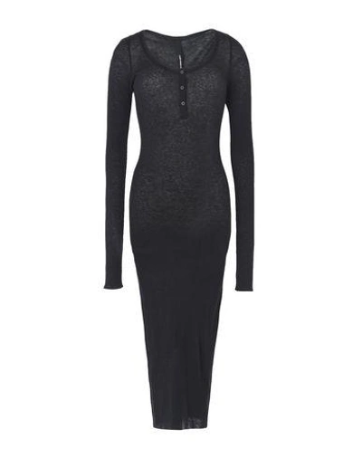 Isabel Benenato 3/4 Length Dresses In Black