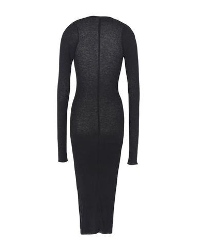 Shop Isabel Benenato 3/4 Length Dresses In Black