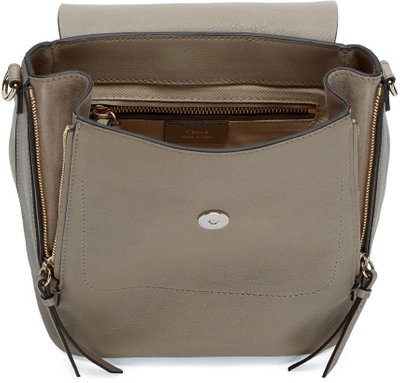 Shop Chloé Grey Small Faye Backpack