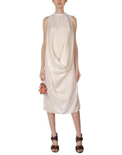 Shop Rick Owens Knee-length Dresses In Ivory