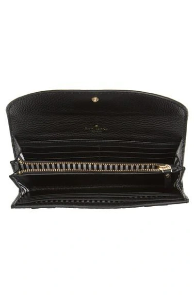 Shop Kate Spade Jackson Street - Trista Leather Wallet In Black