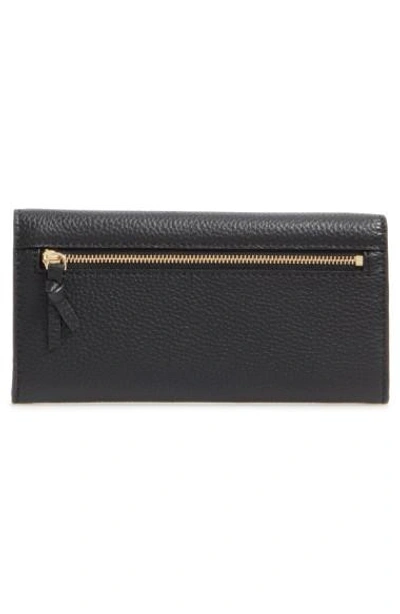 Shop Kate Spade Jackson Street - Trista Leather Wallet In Black
