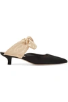 The Row Coco Suede And Moire Pumps