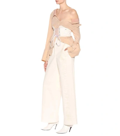 Shop Off-white Exclusive To Mytheresa.com - Tomboy Trousers In White