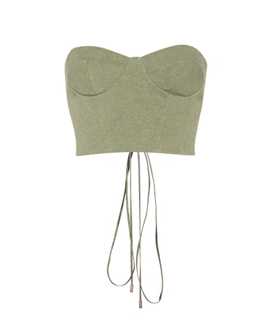 Off-white Exclusive To Mytheresa.com - Canvas Corset In Green