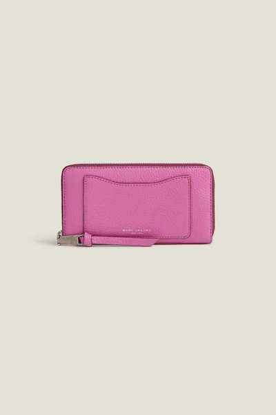 Marc Jacobs Double J Standard Leather Continental Wallet In Lilac