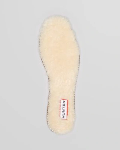 Shop Hunter Shearling Boot Insoles In Natural