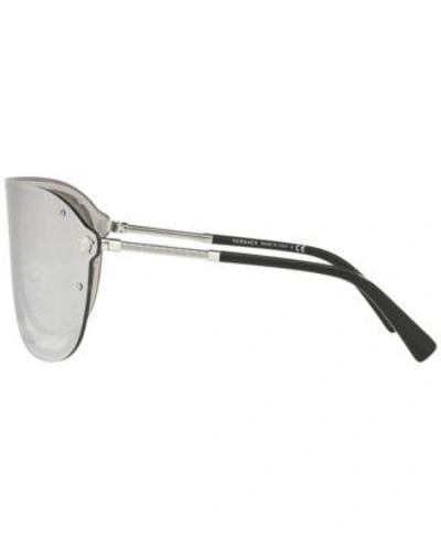 Shop Versace Sunglasses, Ve2180 In Silver/grey Mirror