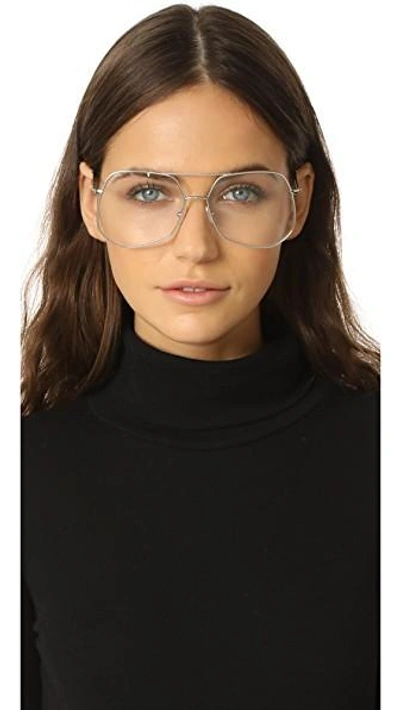Shop Grey Ant Mesh Glasses In Silver/clear