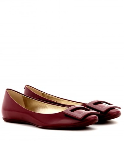 Roger Vivier Gommette Patent-leather Ballerinas In Lurguedy
