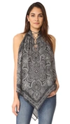 HAUTE HIPPIE HANDKERCHIEF TOP